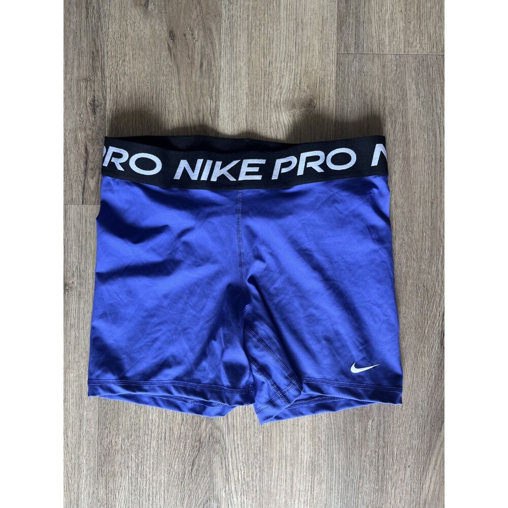 Nike Pro Women's 5 Inch Purple Compression Spandex Shorts Size L